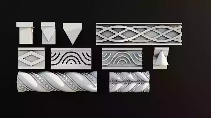 Ornament Pack Vol 16 - Gothic Baroquie Islamic 