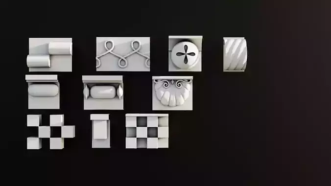 Ornament Pack Vol 15 - Medieval Baroque Gothic