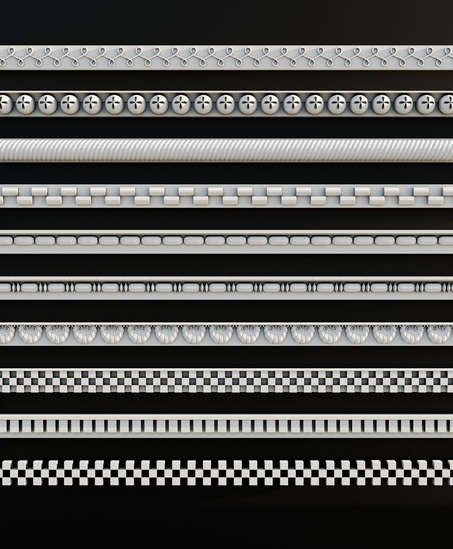 Ornament Pack Vol 15 - Medieval Baroque Gothic 3D model_2