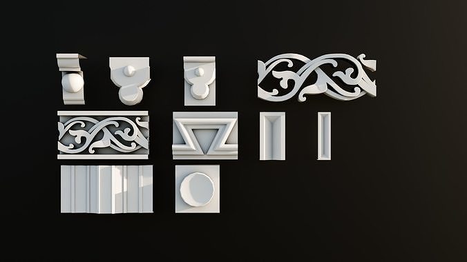 Ornament Pack Vol 14 - Islamic Renaissance Antique 3D model