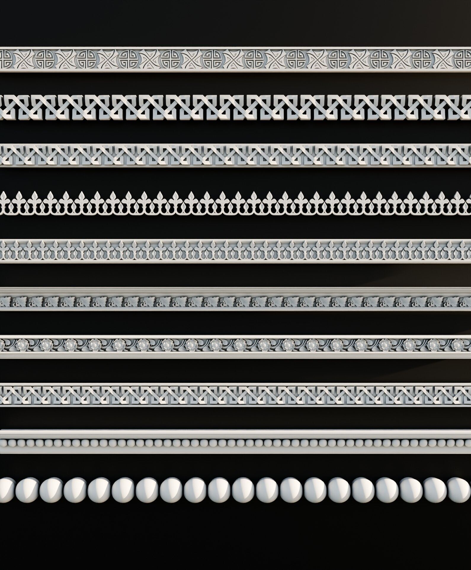 Ornament Pack Vol 13 - Medieval Gothic Baroque 3D model_2