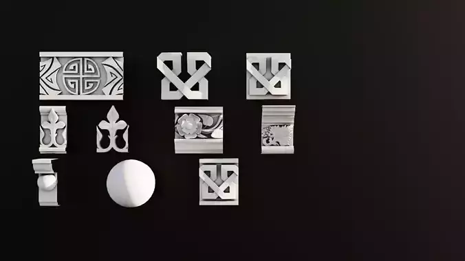 Ornament Pack Vol 13 - Medieval Gothic Baroque