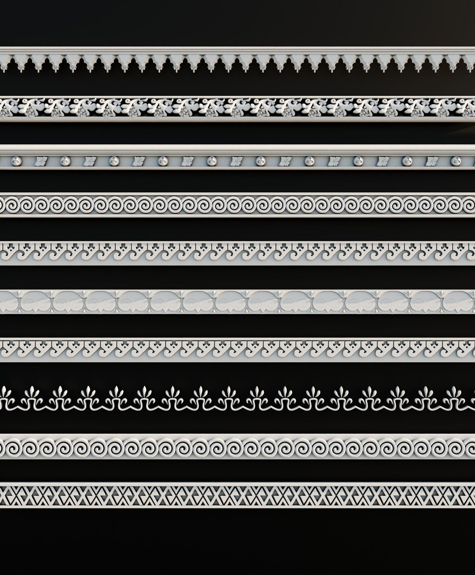 Ornament Pack Vol 12 - Greek Decorative 3D model_2