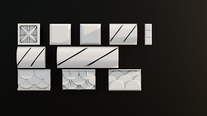 Ornament Pack Vol 6 - Gothic Medieval Byzantine 3D model