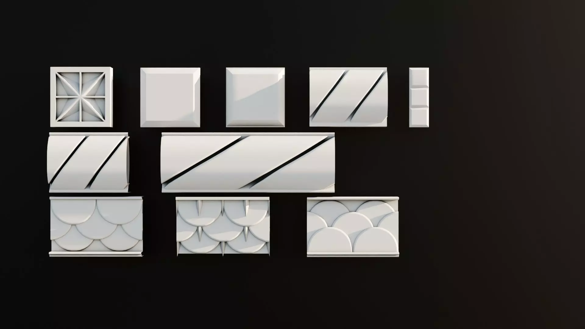 Ornament Pack Vol 6 - Gothic Medieval Byzantine 3D model_0