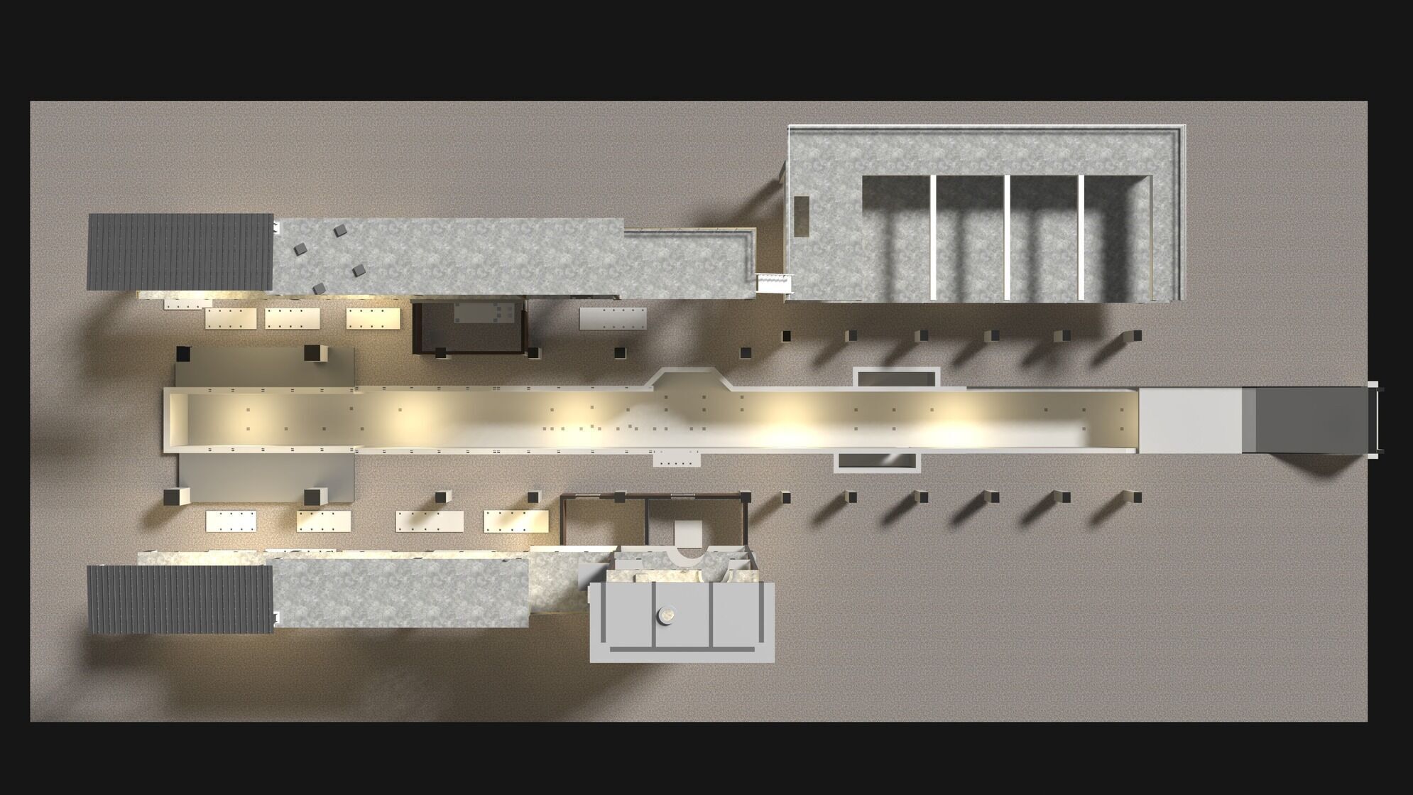 Industrial building in section cut 25i09 3D model_1