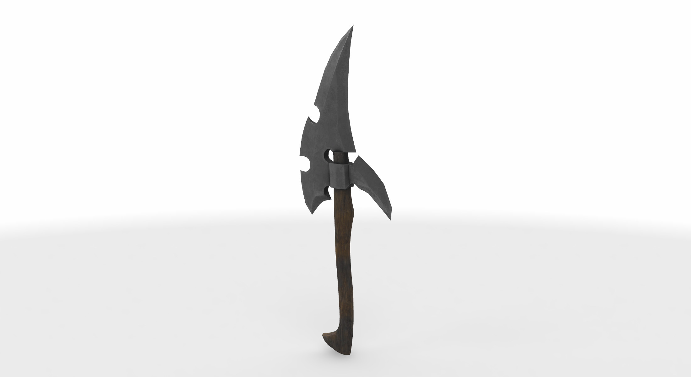 battle axe 06 3D model_3