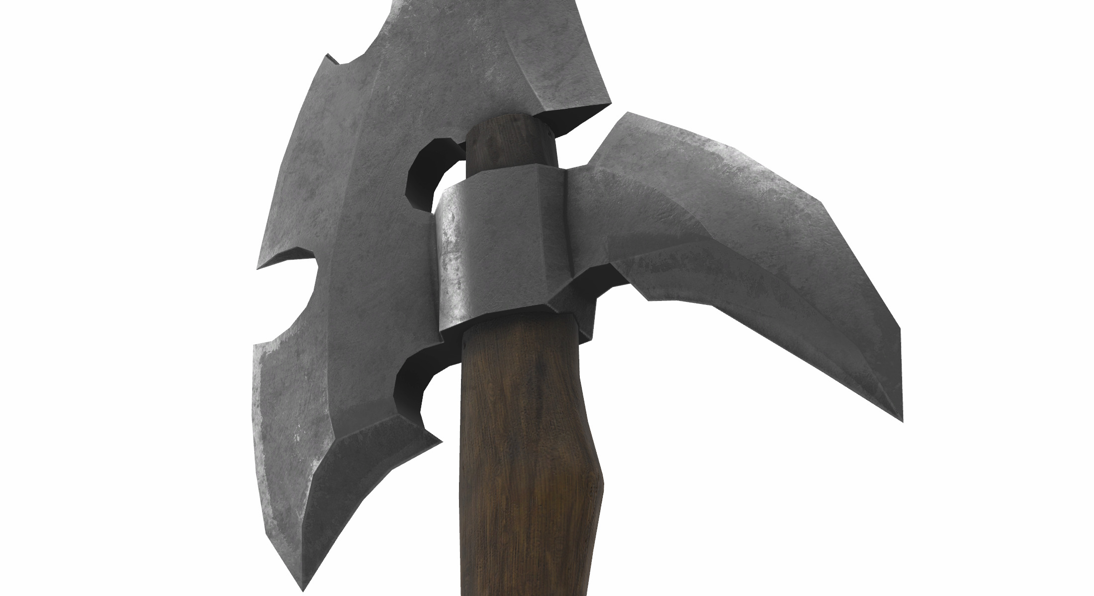 battle axe 06 3D model_4