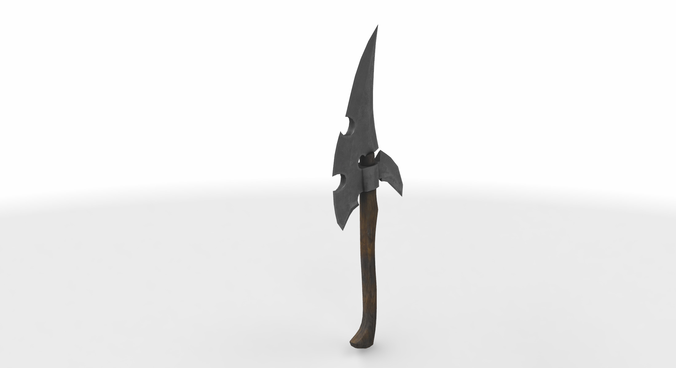 battle axe 06 3D model_2