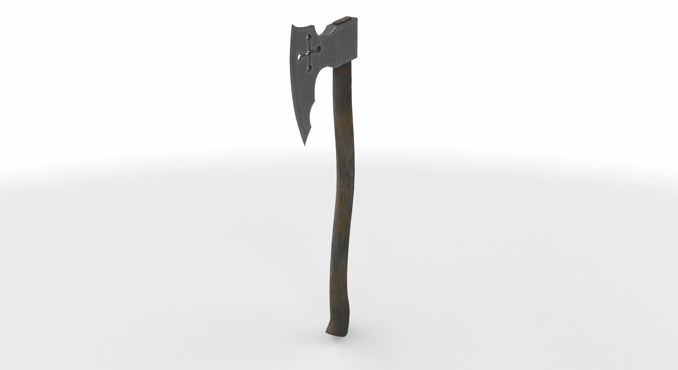 battle axe 02 3D model_1