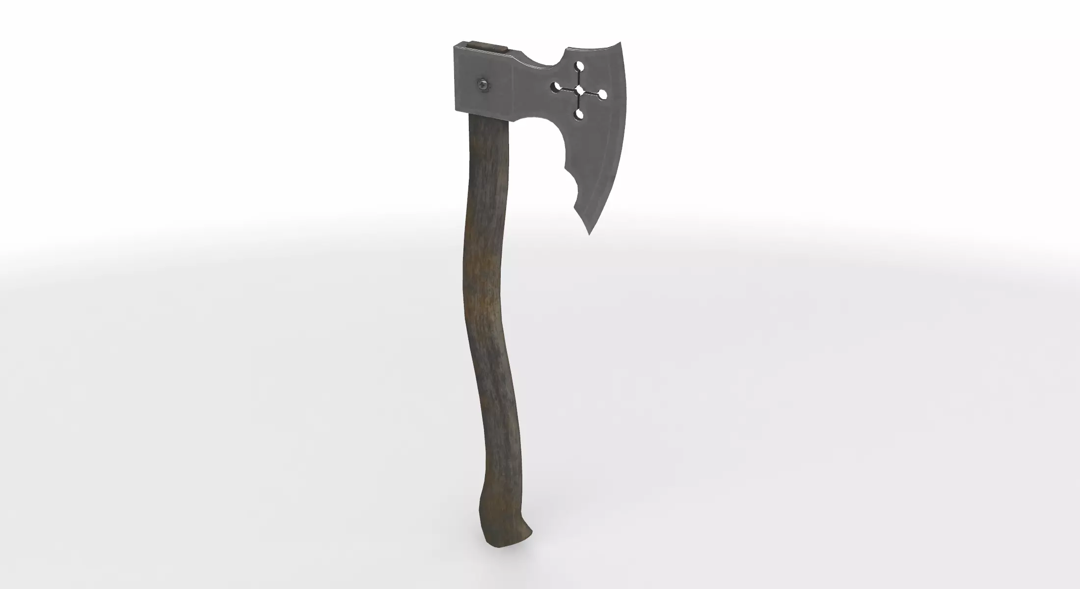 battle axe 02 3D model_0