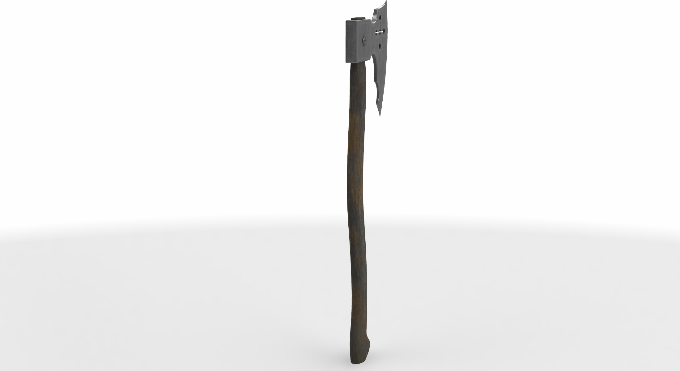 battle axe 02 3D model_3