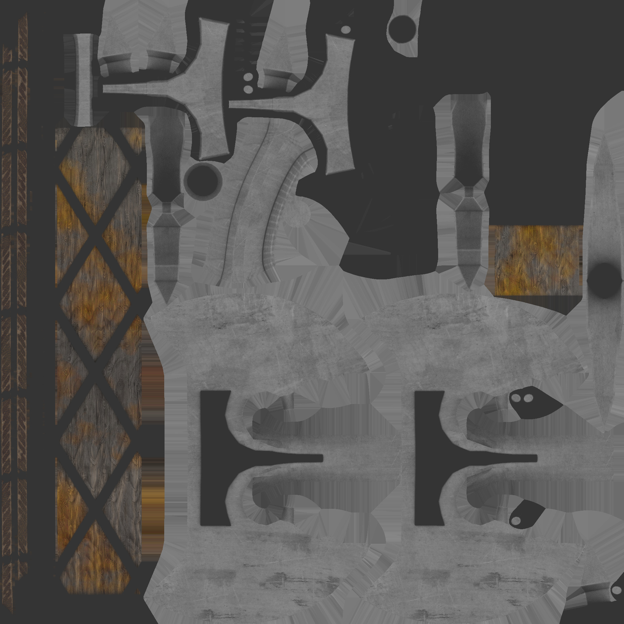 battle axe 01  3D model_6