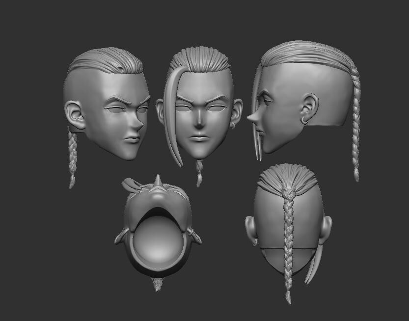 Tokyo Revenger Draken Headsculpt for Action Figures 3D print model_1