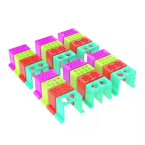 TEST TUBE STAND SET Free 3D print model