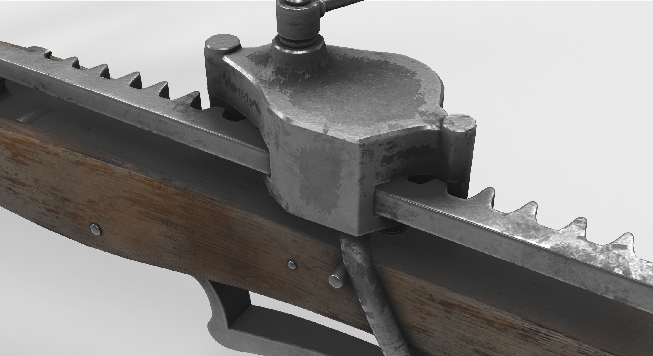 crossbow crank  3D model_5