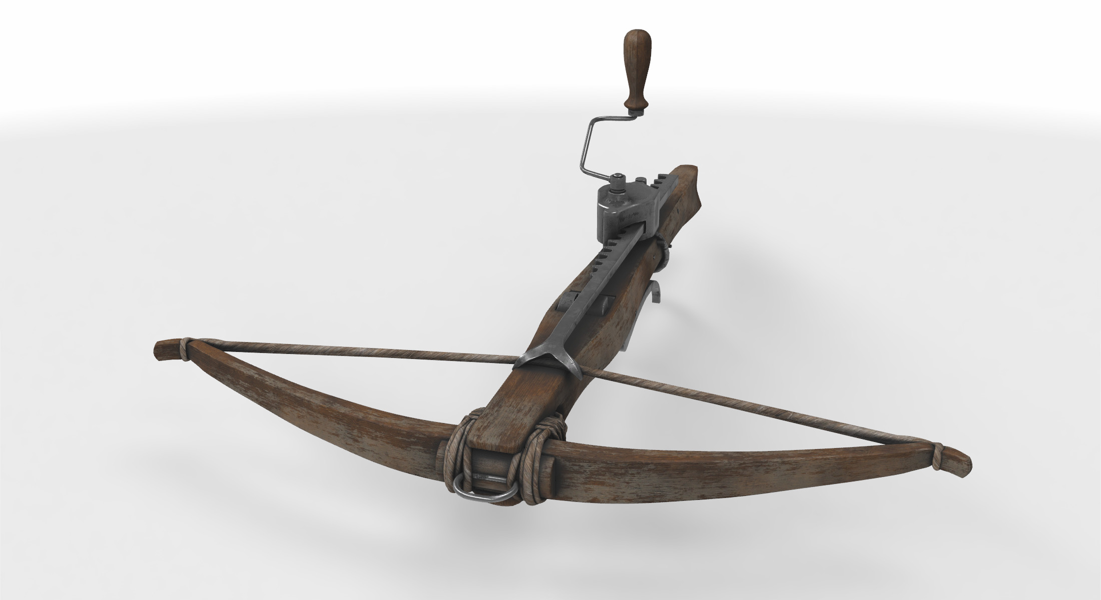 crossbow crank  3D model_1