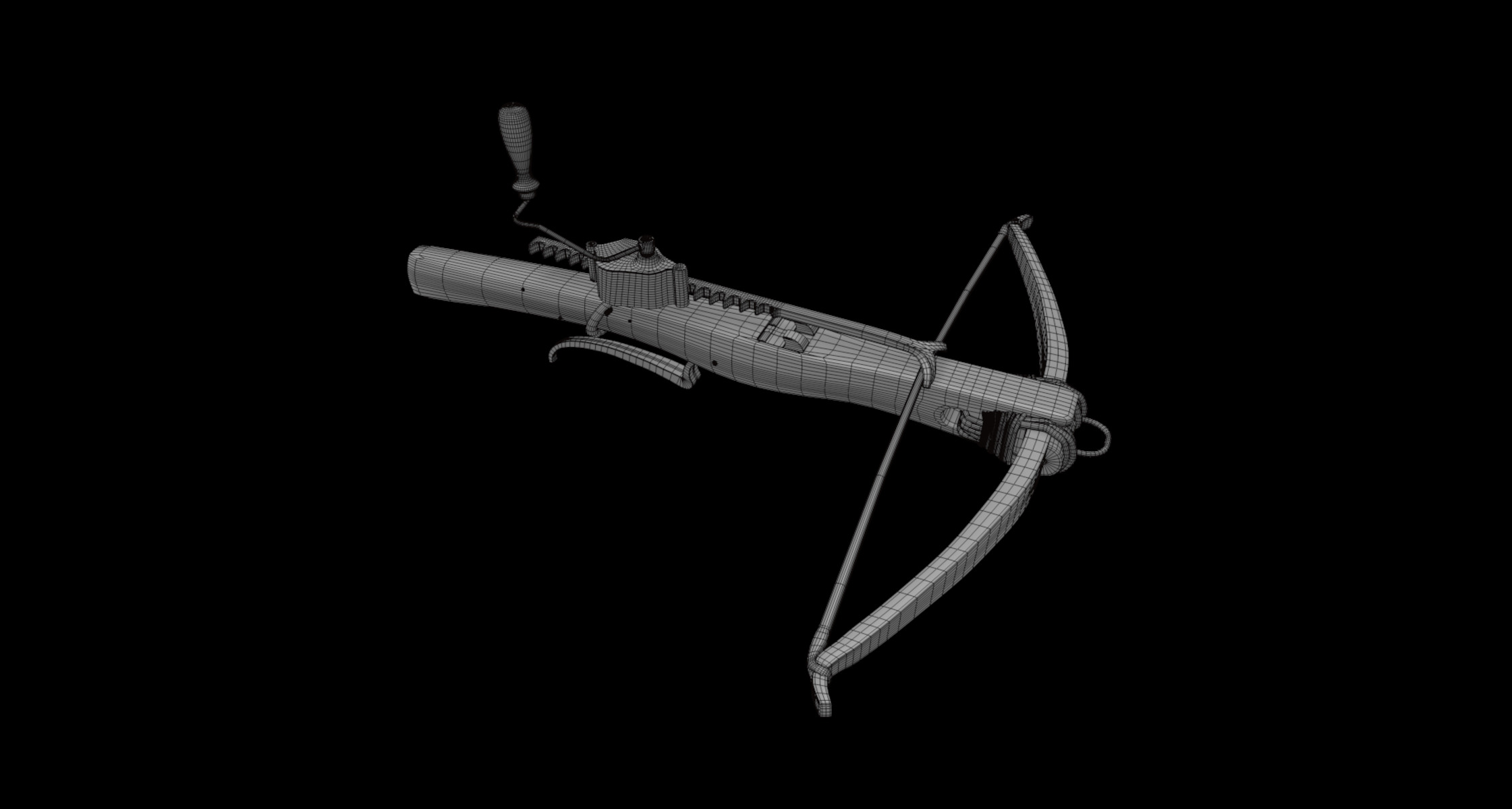 crossbow crank  3D model_6