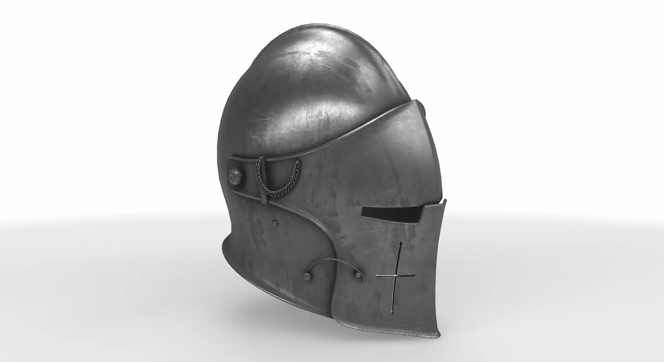 helmet barbuta  3D model_0