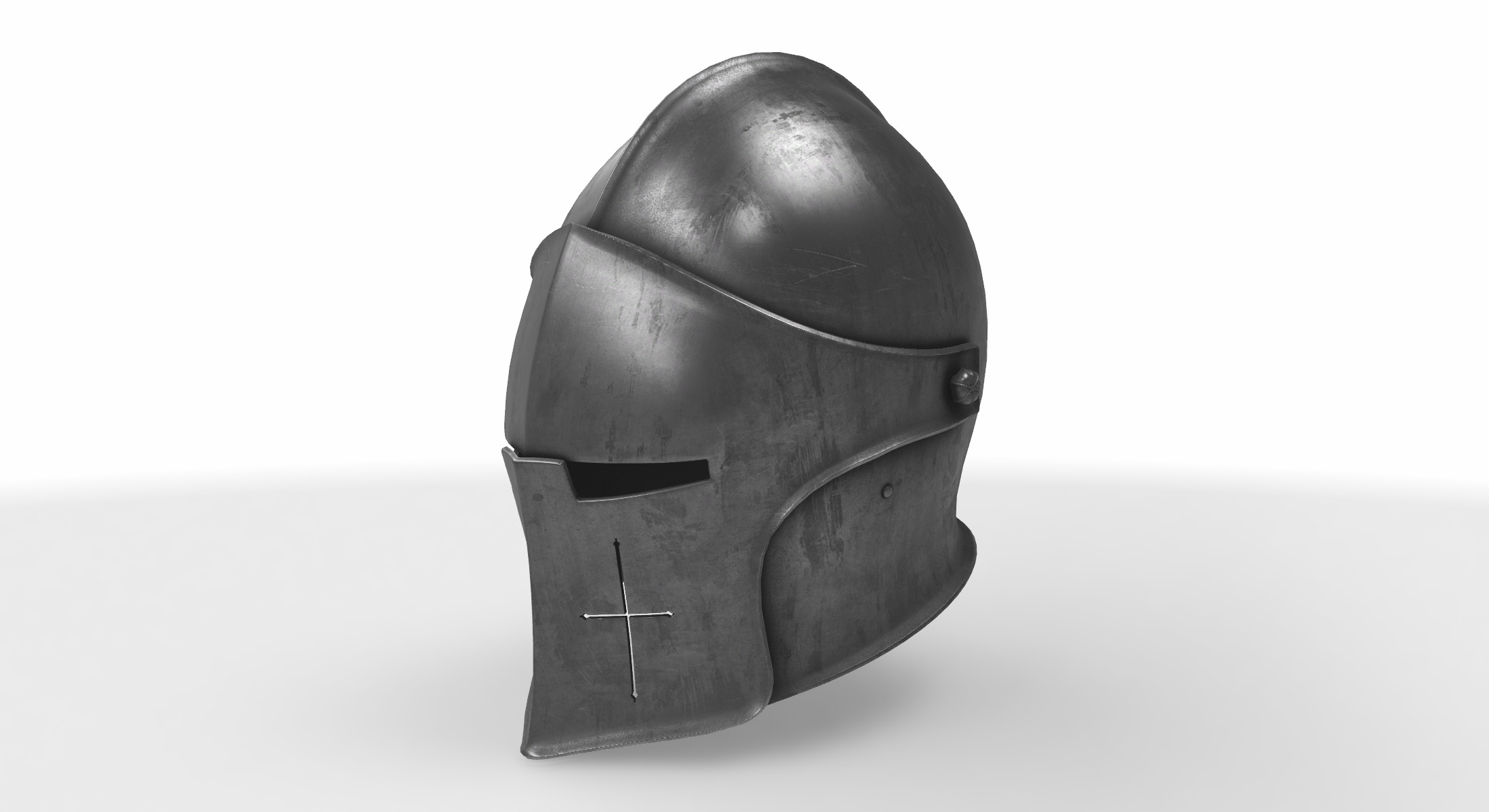 helmet barbuta  3D model_3