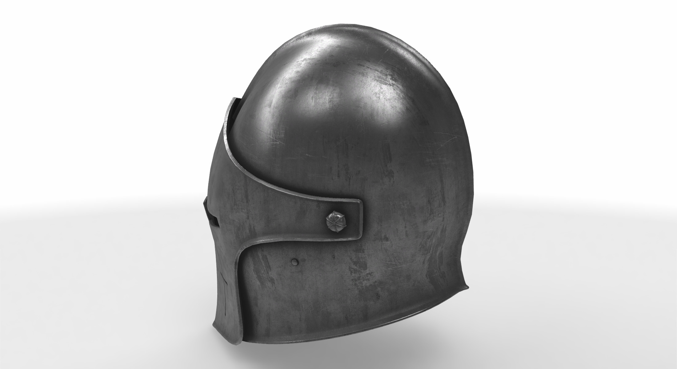 helmet barbuta  3D model_2