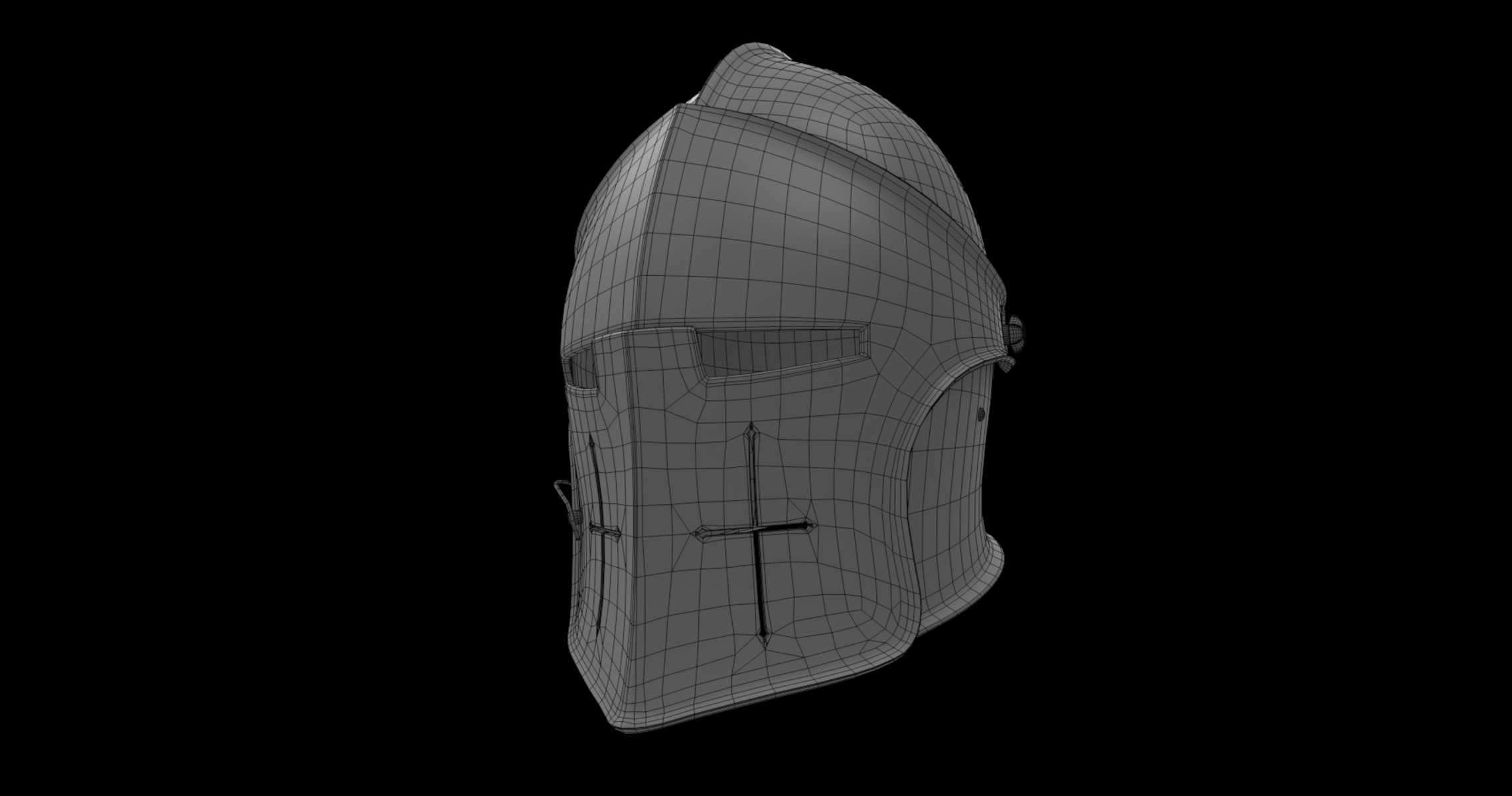helmet barbuta  3D model_6