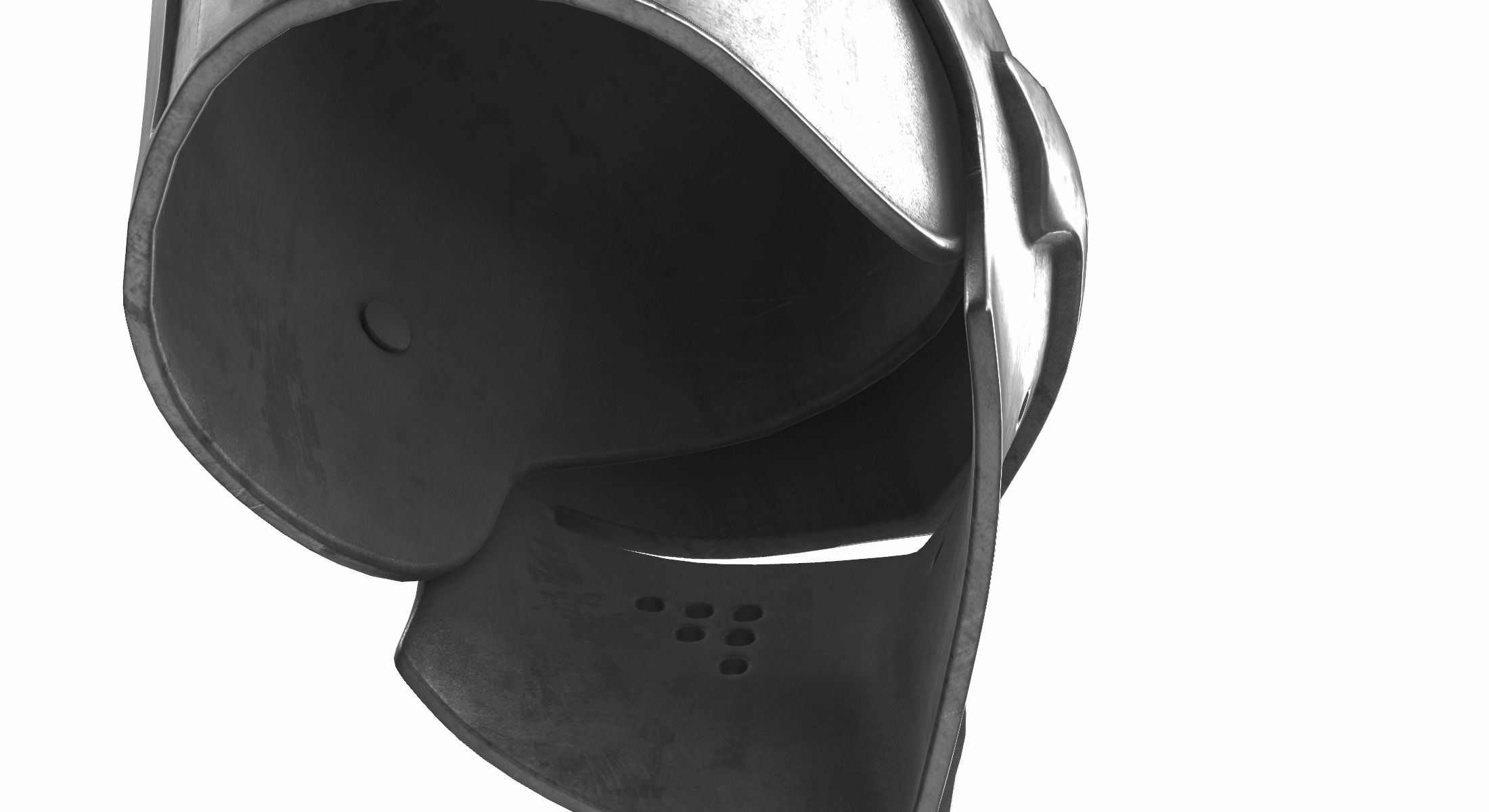 helmet knight 01 3D model_5