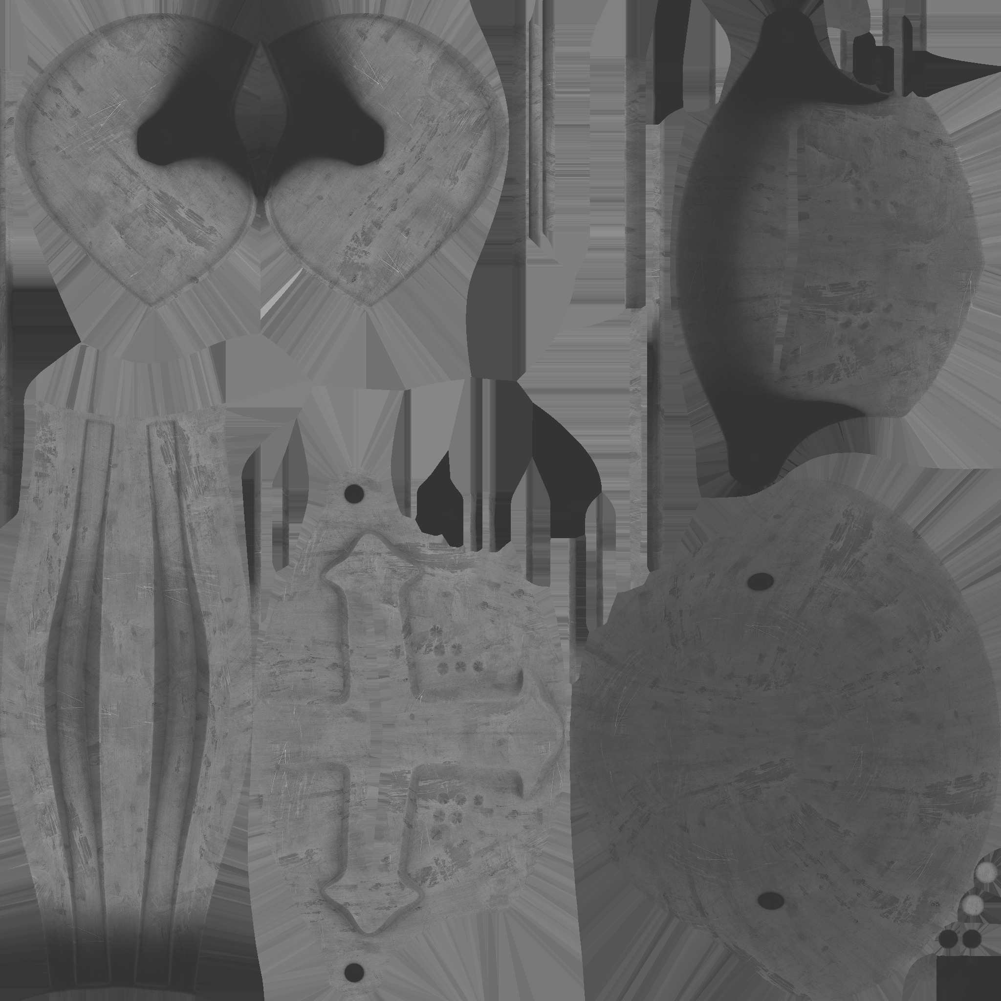 helmet knight 01 3D model_7