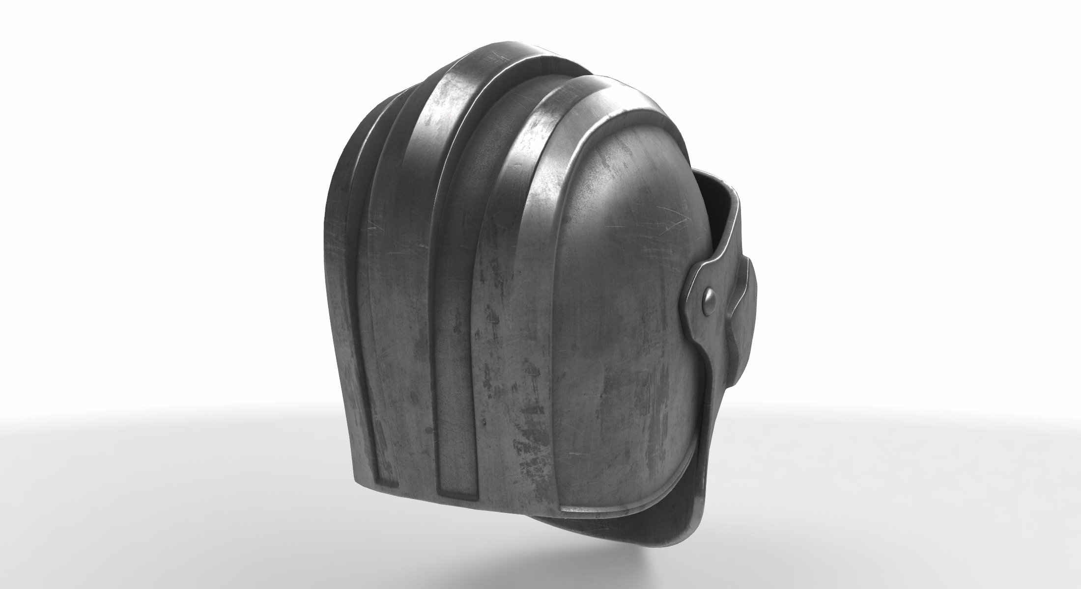 helmet knight 01 3D model_1