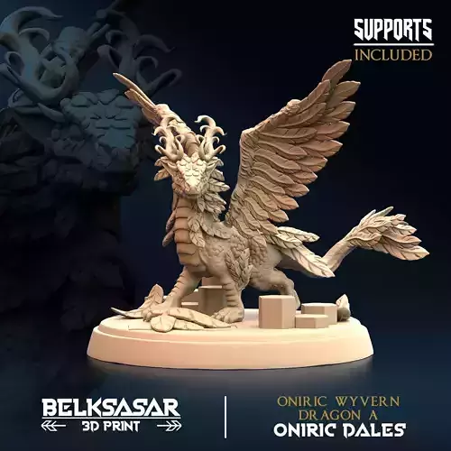 Oniric Wyvern Dragon A 3D print model