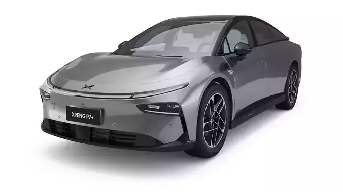 2025 Xpeng P7 Plus  With Interior  3D model