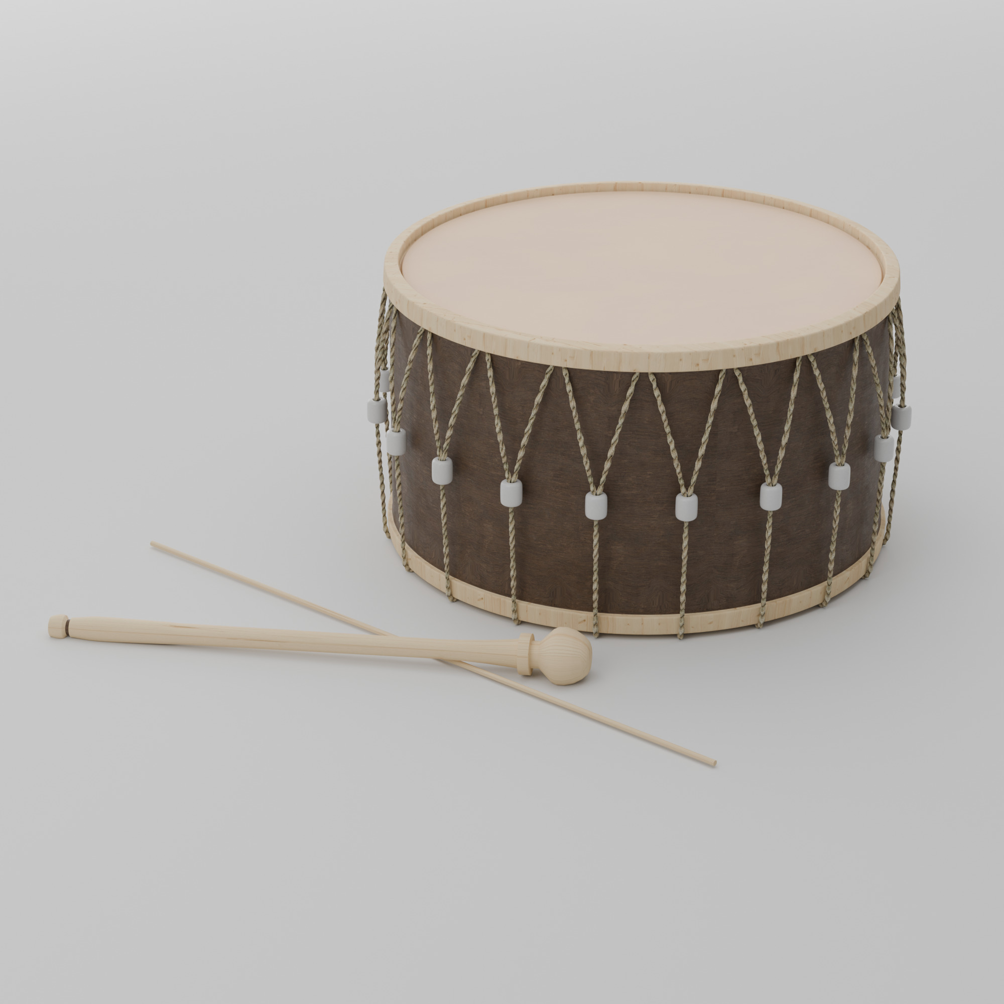 3D Ramadan Traditional Drum 3D model_1