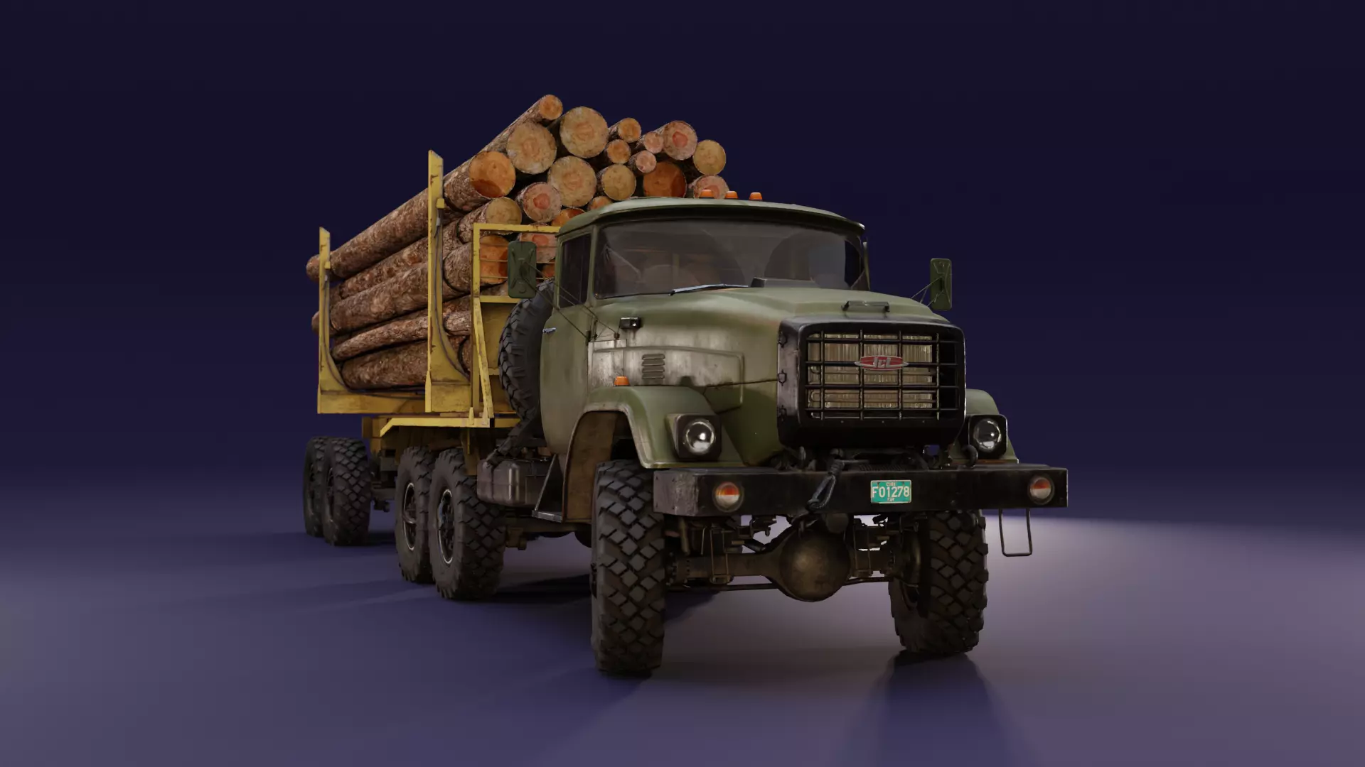DCB K-133BYAT - Logger - Unbranded Low-poly 3D model_0