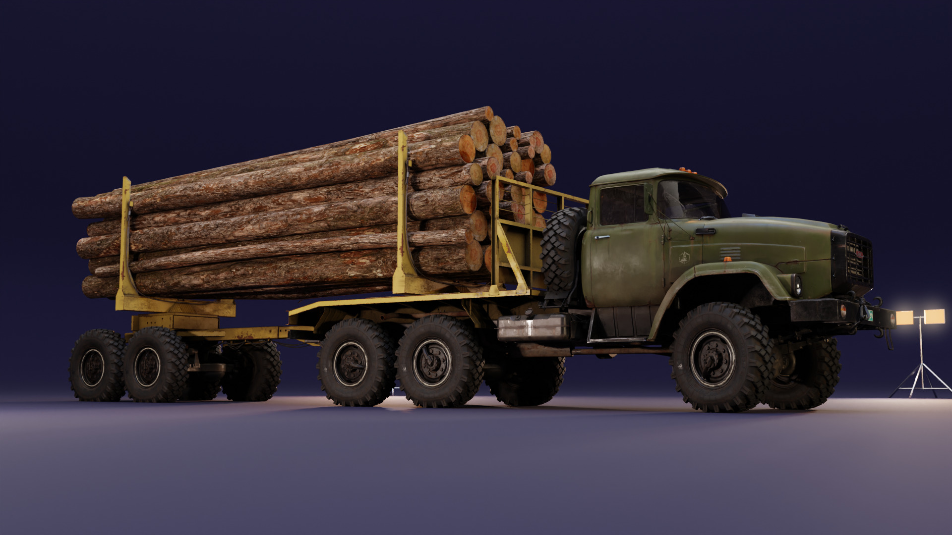 DCB K-133BYAT - Logger - Unbranded Low-poly 3D model_2