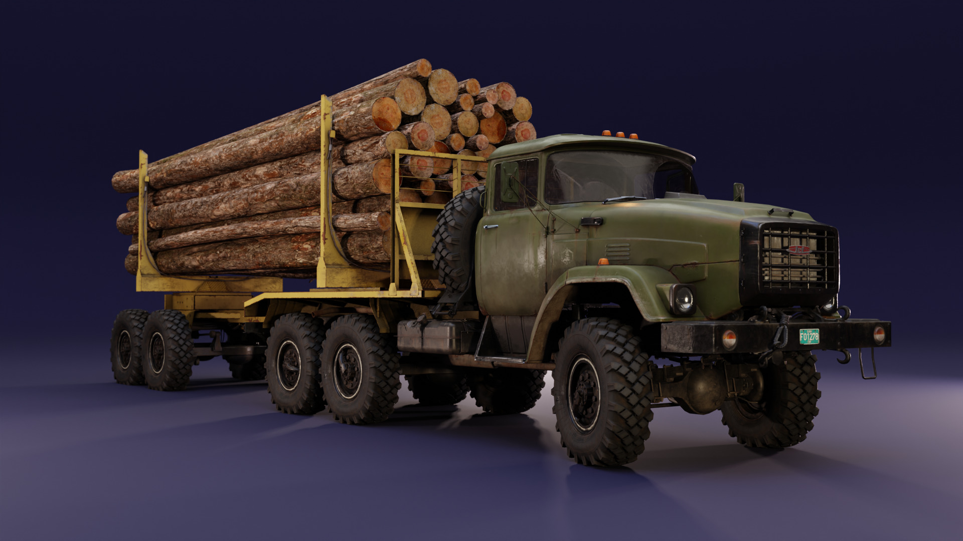 DCB K-133BYAT - Logger - Unbranded Low-poly 3D model_1