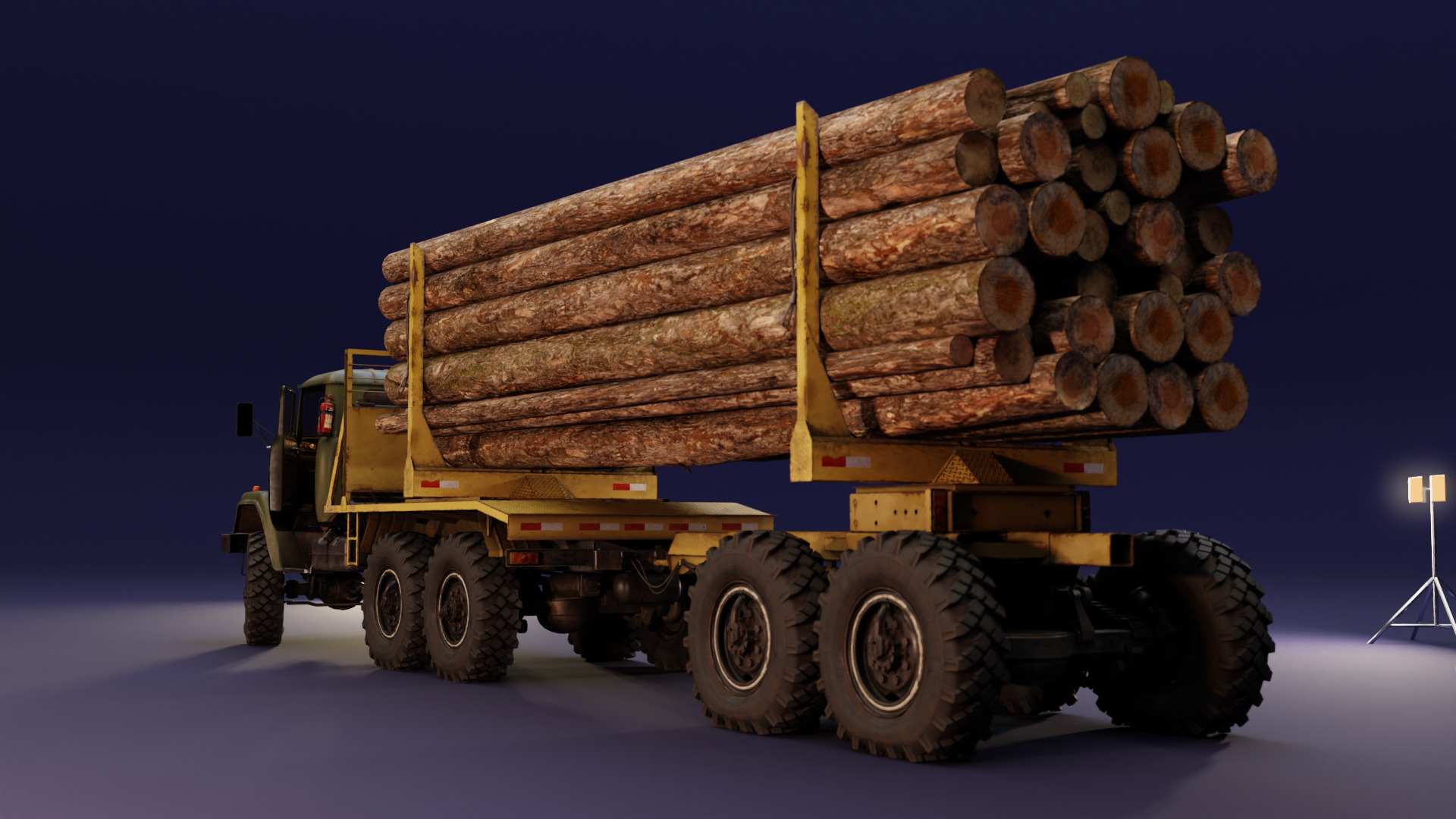 DCB K-133BYAT - Logger - Unbranded Low-poly 3D model_3