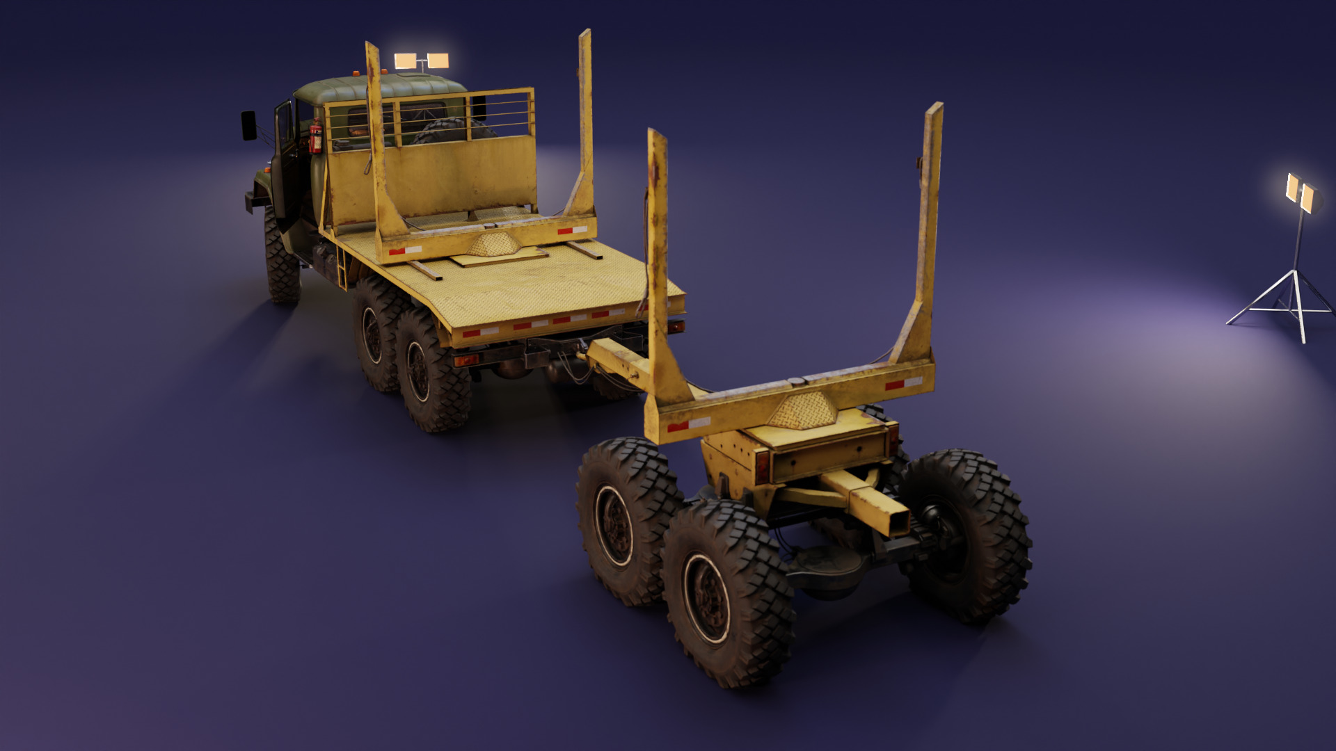 DCB K-133BYAT - Logger - Unbranded Low-poly 3D model_6