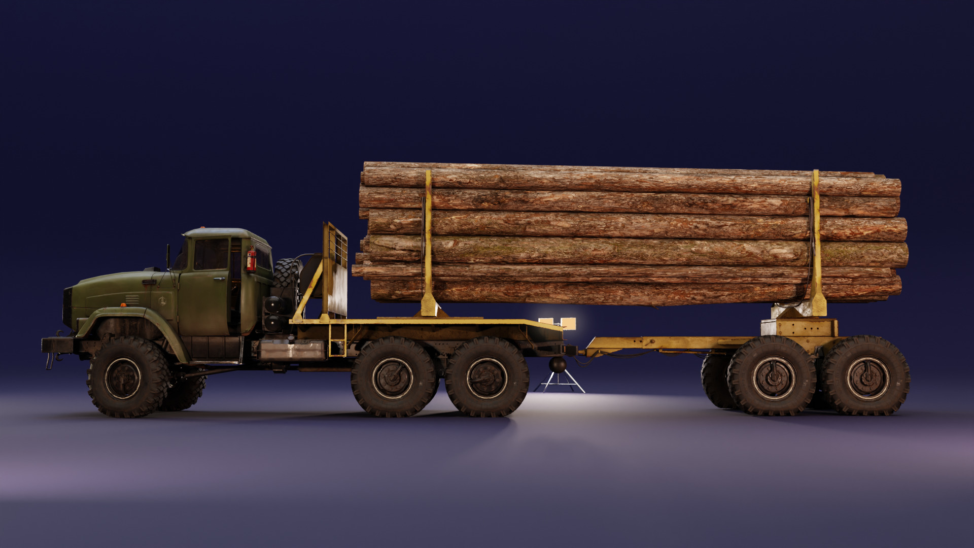 DCB K-133BYAT - Logger - Unbranded Low-poly 3D model_4