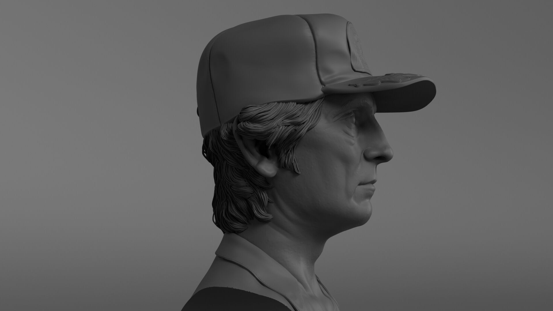 Harry Dean Stanton - Brett - Alien 3D print model_8