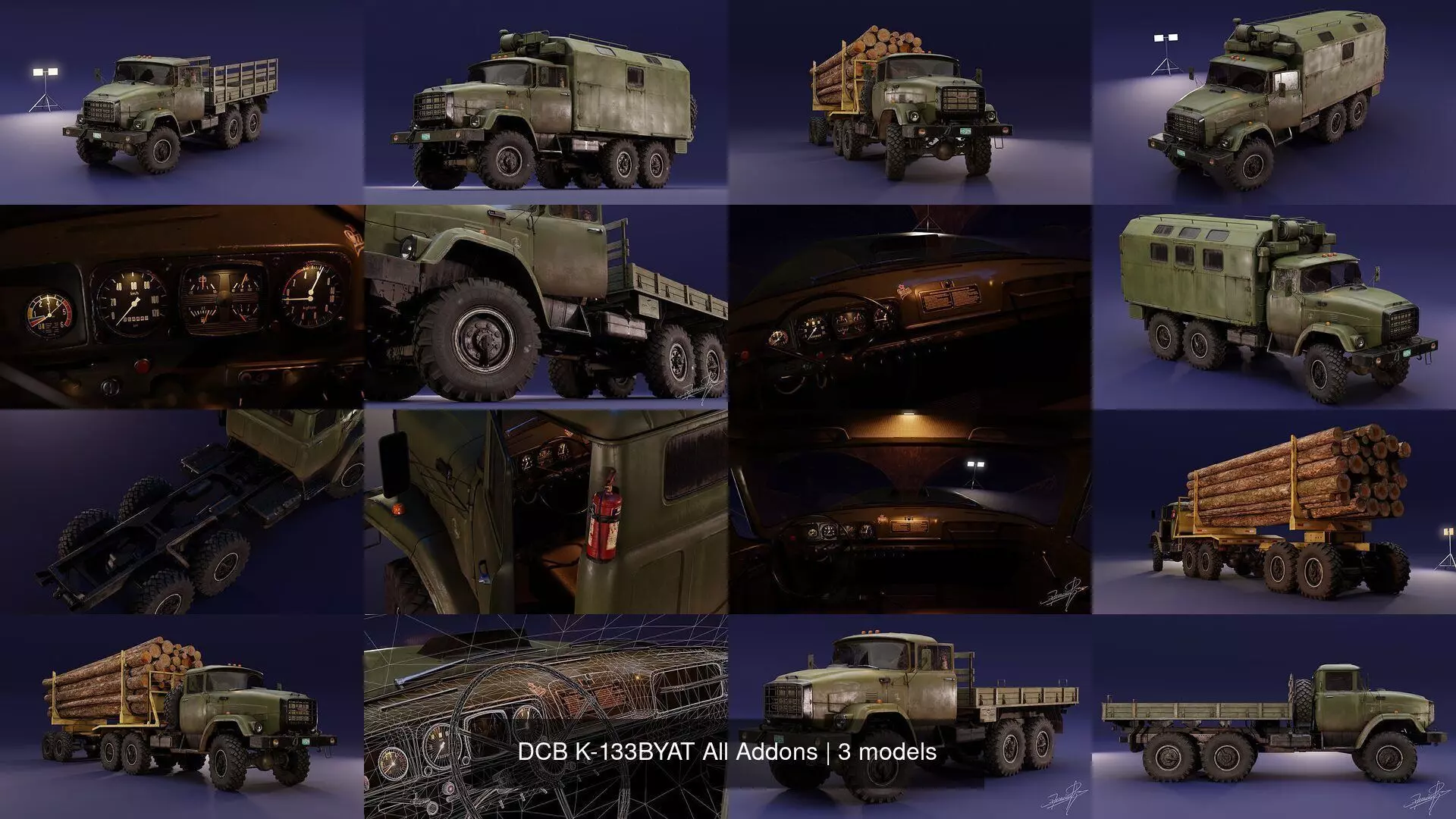 DCB K-133BYAT All Addons 3D Model Collection_0