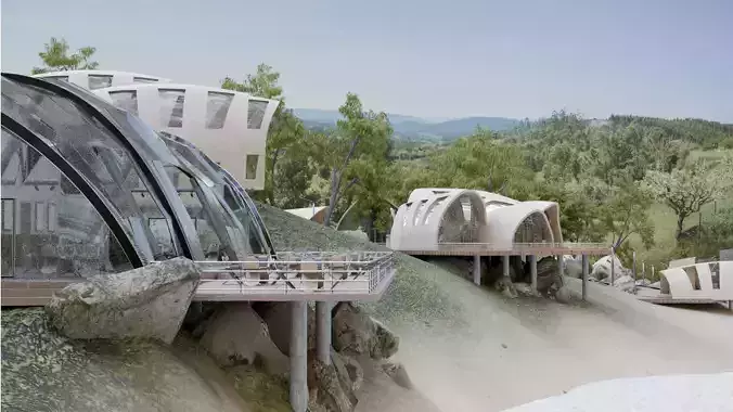 Neo-scandinavian art-village