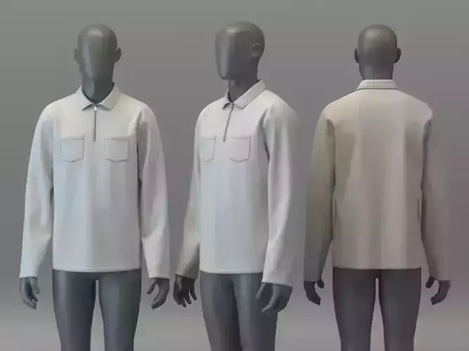 Long Sleeve Polo Shirt