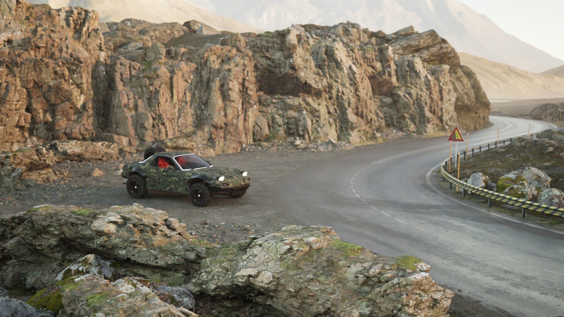 Mazda RX-7 Camo 3D model_2