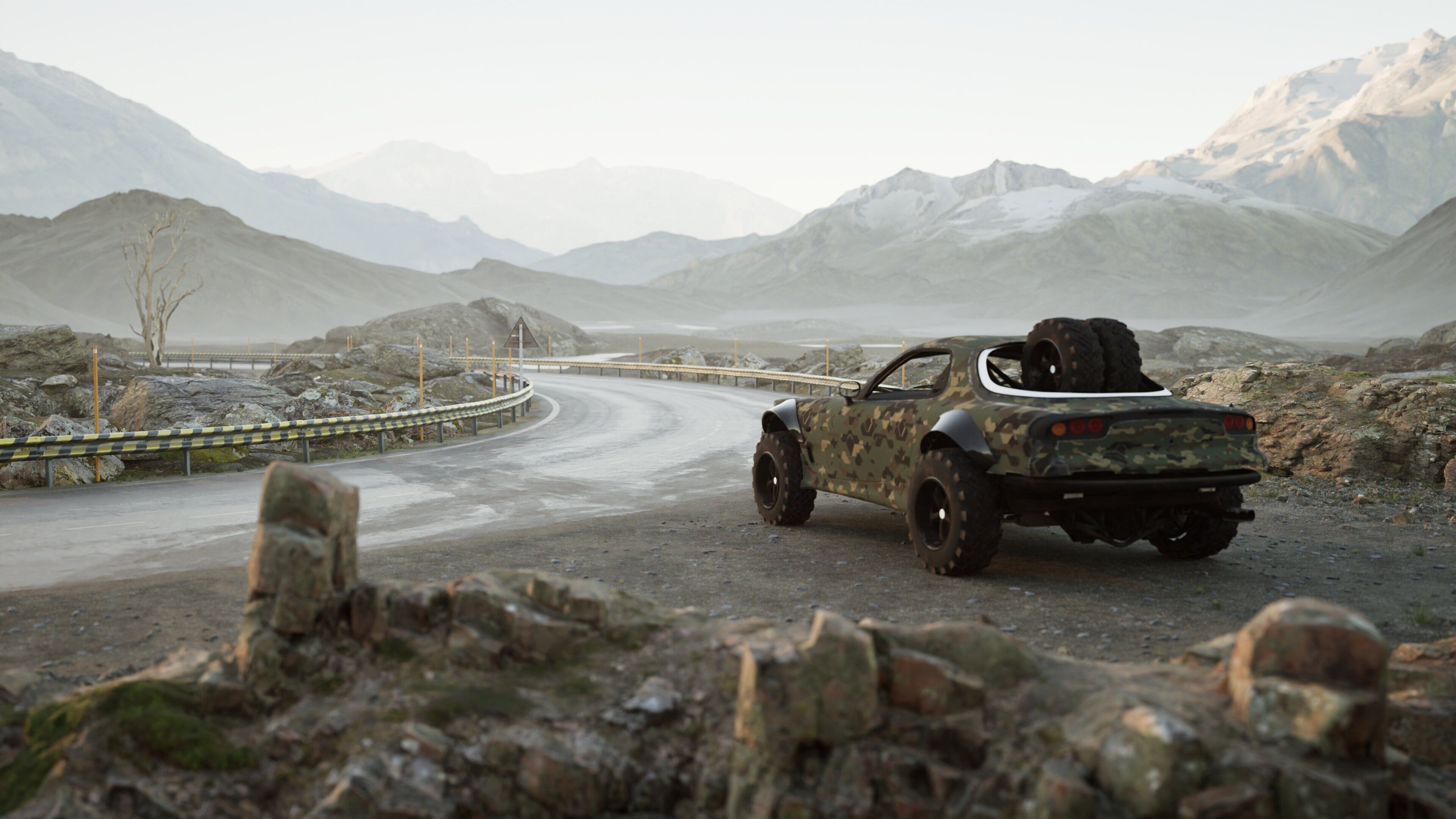 Mazda RX-7 Camo 3D model_1