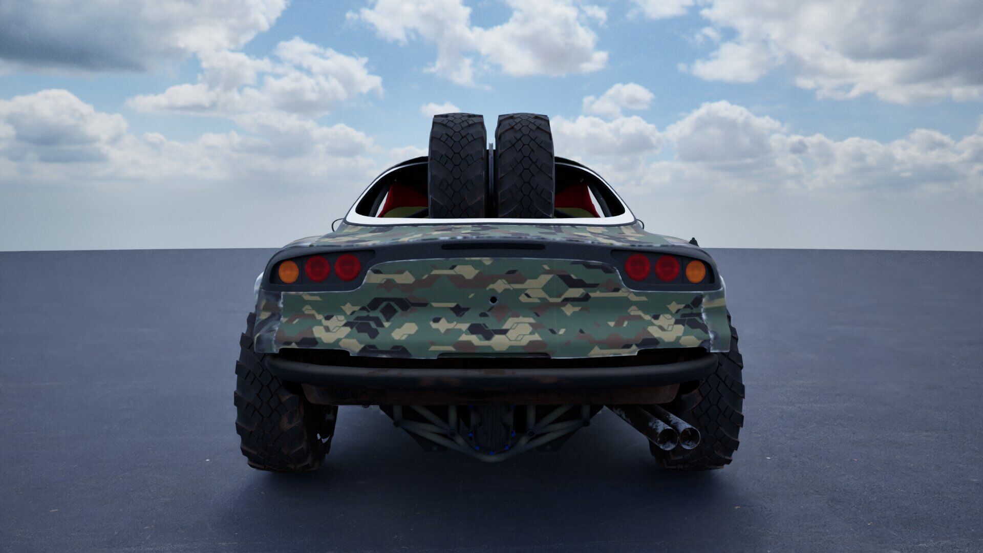 Mazda RX-7 Camo 3D model_7