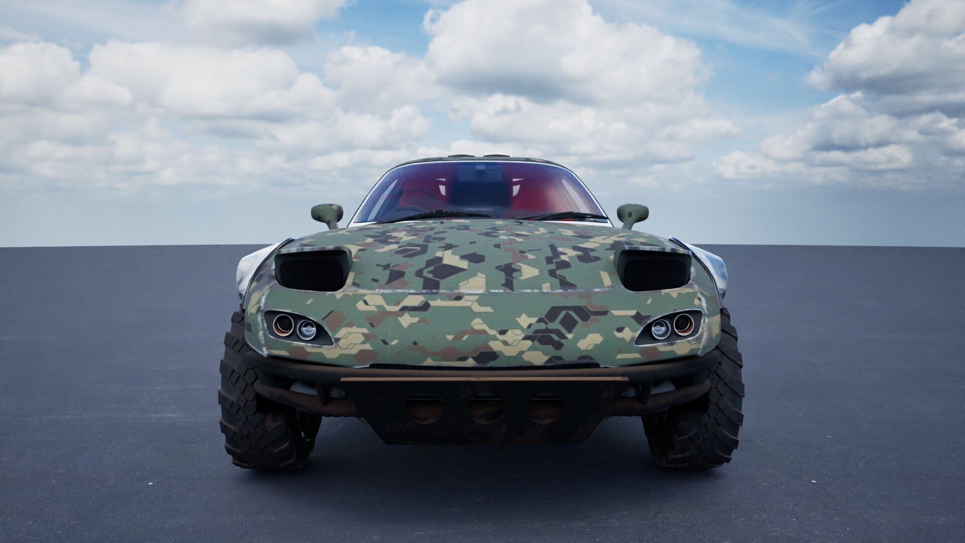 Mazda RX-7 Camo 3D model_5