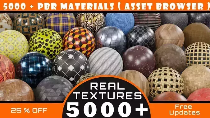 5000 PBR Materials Texture