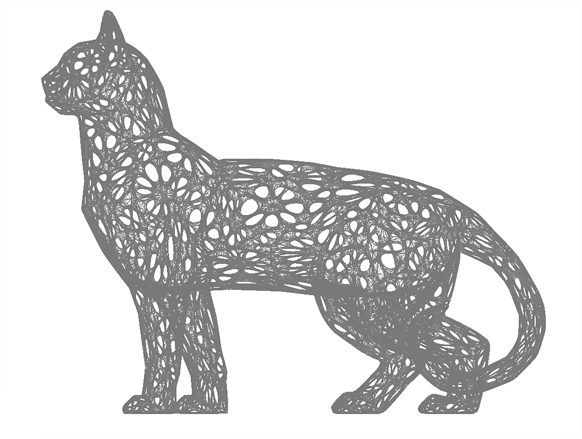 Cat 3D Print model STL 3D print model_5