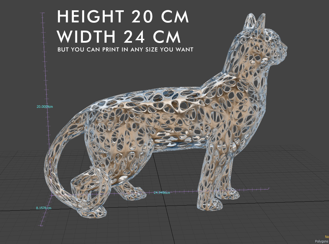 Cat 3D Print model STL 3D print model_2