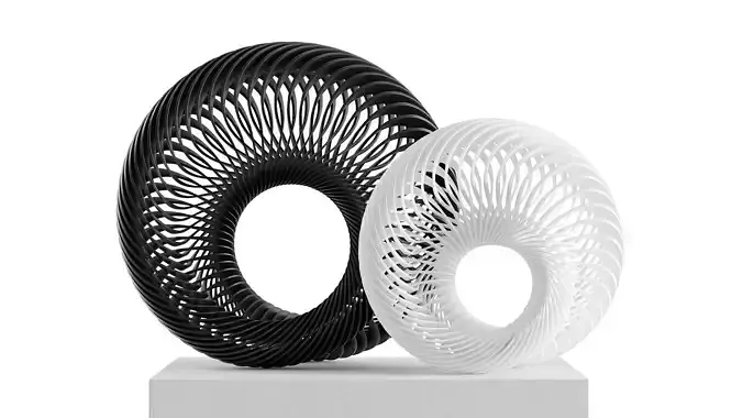 Abstract sculpture Nautilus Mobius